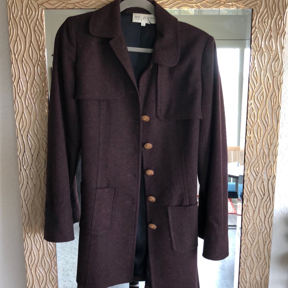St. John Collection Wool Coat